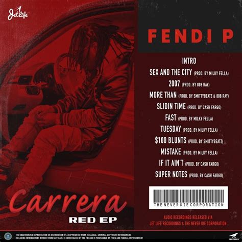 carrera red fendi p zip|Mixtape of Carrea Red by Fendi P.